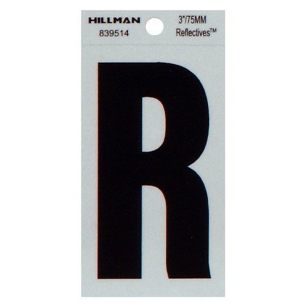 Hillman 3" Blk R Thin Adhesive 839514